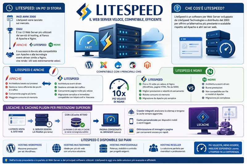 LiteSpeed: Come velocizzare il tuo sito web LiteSpeed: Come velocizzare il tuo sito web