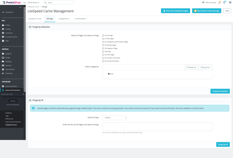 Hosting PrestaShop con LiteSpeed: Installare il plugin e configurare il crawler