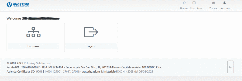 Creare un redirect del dominio
