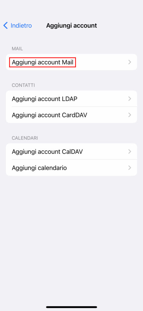 Come configurare una casella di posta su Mail Aggiunta manuale di un account Mail su iPhone