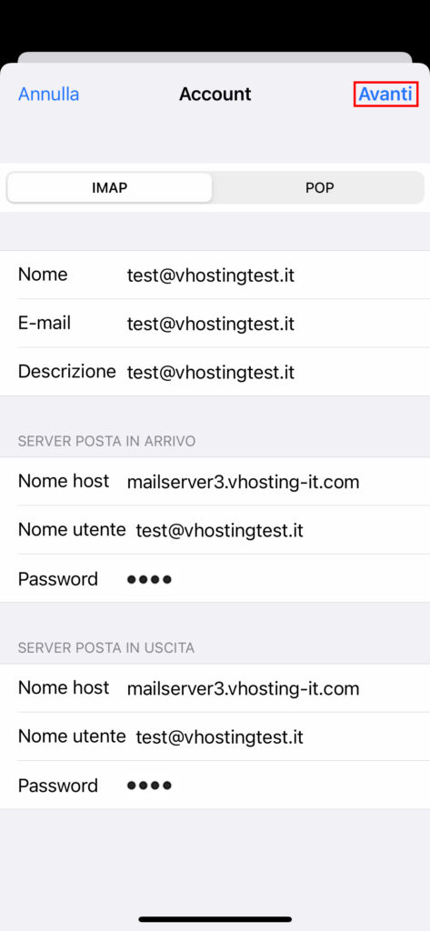 Come configurare una casella di posta su Mail Configurazione server IMAP o POP e SMTP su iPhone