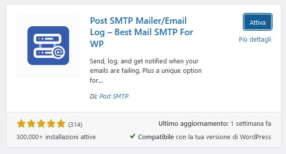 Mail non inviate da WP: usare PHP o SMTP? Post SMTP