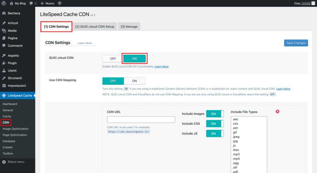 Come attivare e configurare la CDN di QUIC.cloud con LiteSpeed Come attivare e configurare la CDN di QUIC.cloud con LiteSpeed