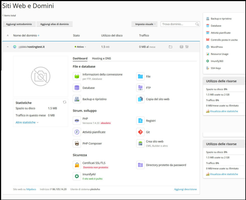 Plesk di VHosting: La guida completa Plesk di VHosting: La guida completa
