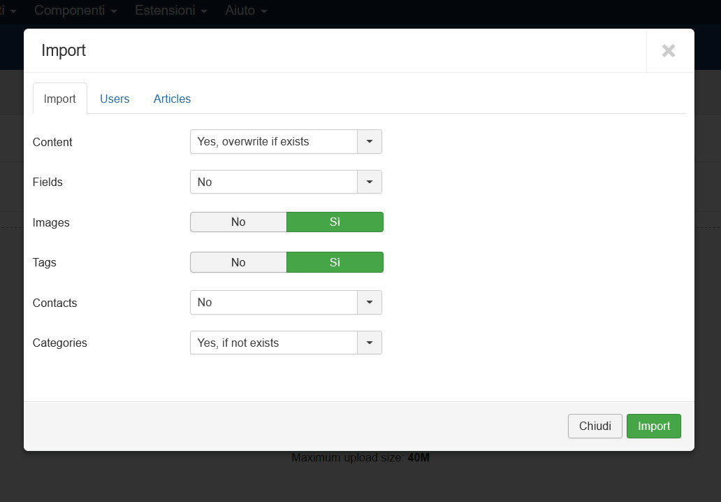Da WordPress a Joomla : Guida alla migrazione Da WordPress a Joomla : Guida alla migrazione