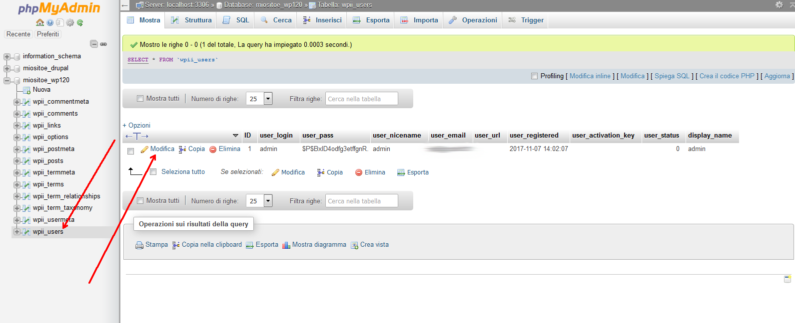 Come resettare la password persa/dimenticata di WordPress