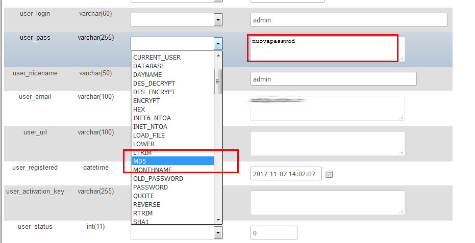Come resettare la password persa/dimenticata di WordPress