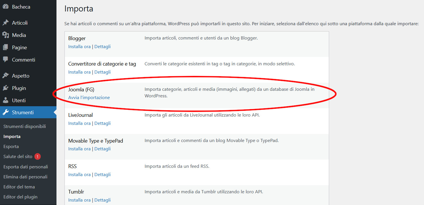 Da Joomla a WordPress: guida alla migrazione Da Joomla a WordPress: guida alla migrazione