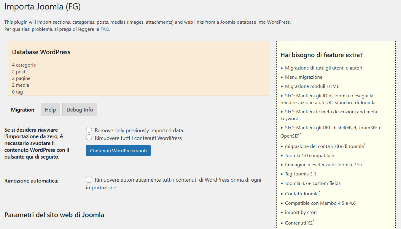 Da Joomla a WordPress: guida alla migrazione Da Joomla a WordPress: guida alla migrazione