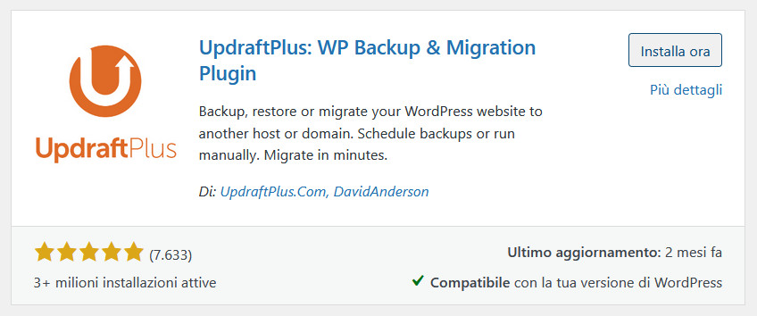 UpdraftPlus: Come creare un backup UpdraftPlus: Come creare un backup