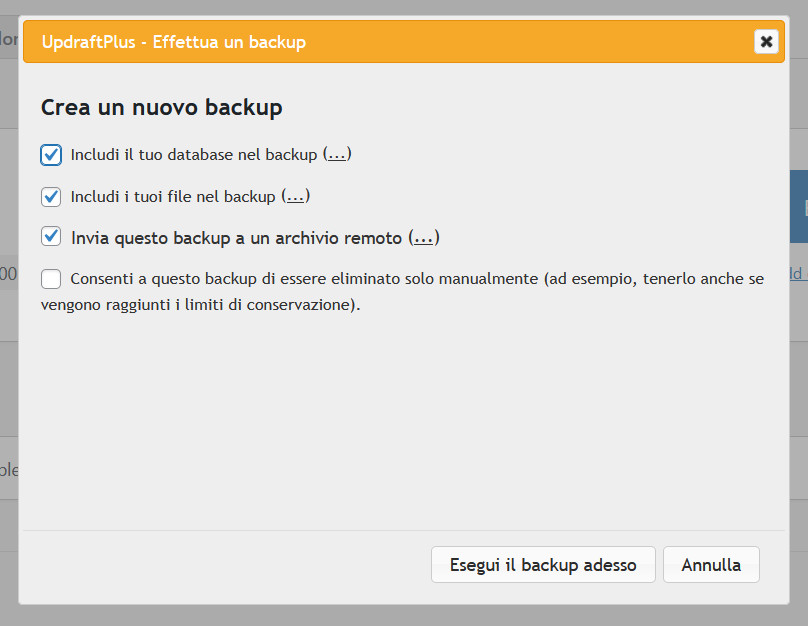 UpdraftPlus: Come creare un backup su WP UpdraftPlus: Come creare un backup