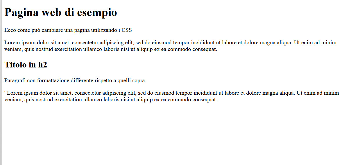 Guida al CSS Guida al CSS