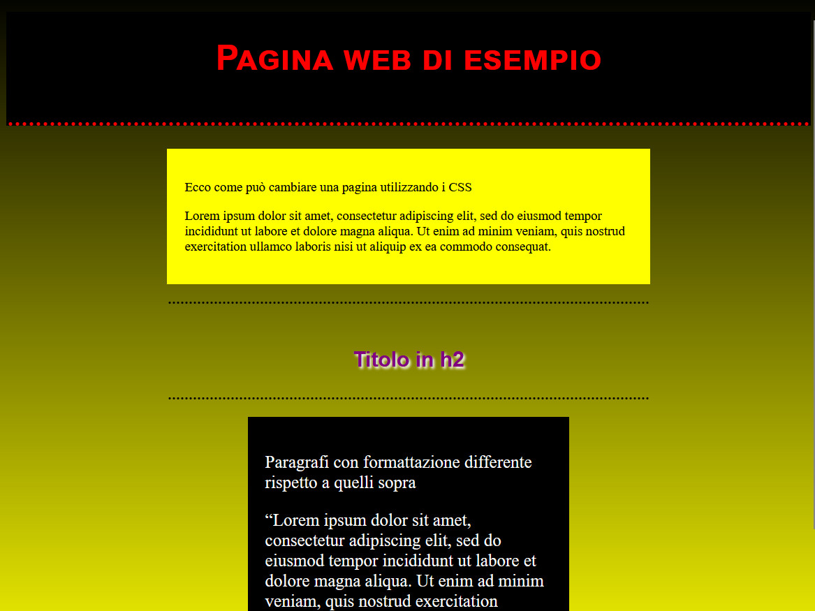 Guida al CSS Guida al CSS