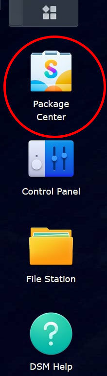 Package Center del NAS Synology