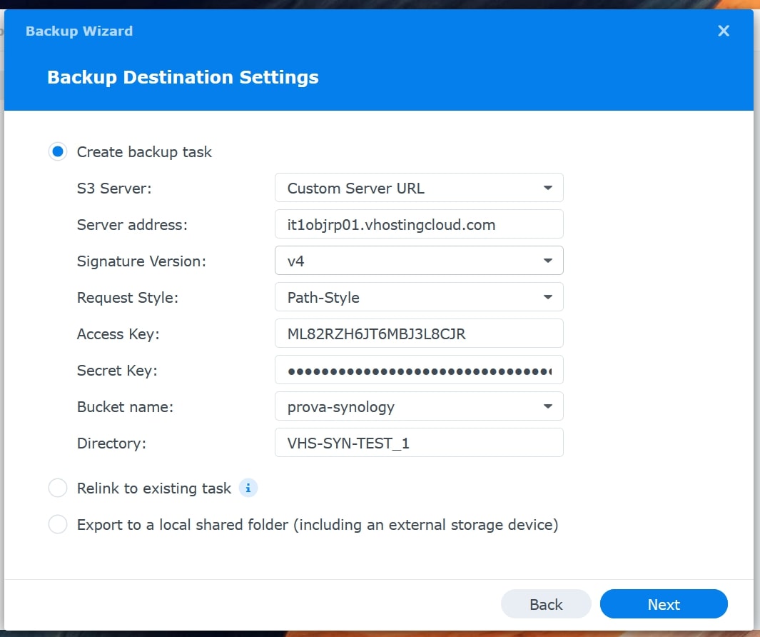 S3 su NAS Synology: Guida alla configurazione Configurazione S3 su NAS Synology
