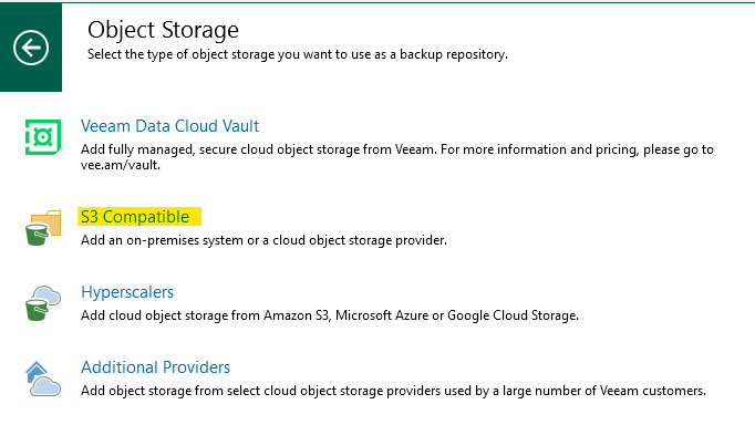 Veeam su S3: Guida alla configurazione Veeam NAS su S3: Guida alla configurazione