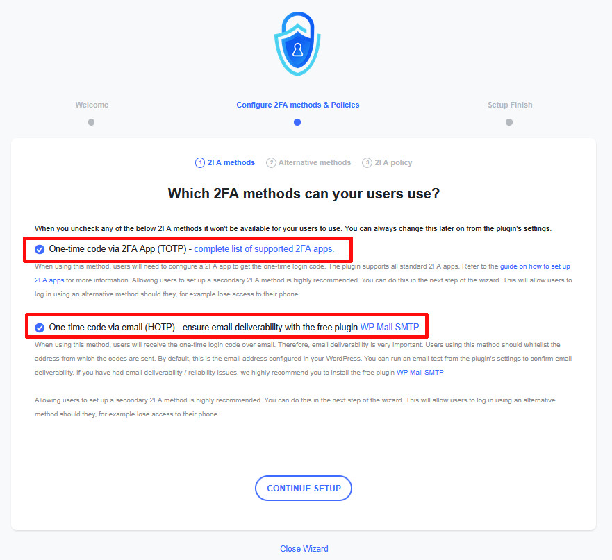 2FA: autenticazione a 2 fattori su WordPress 2FA: autenticazione a 2 fattori su WordPress