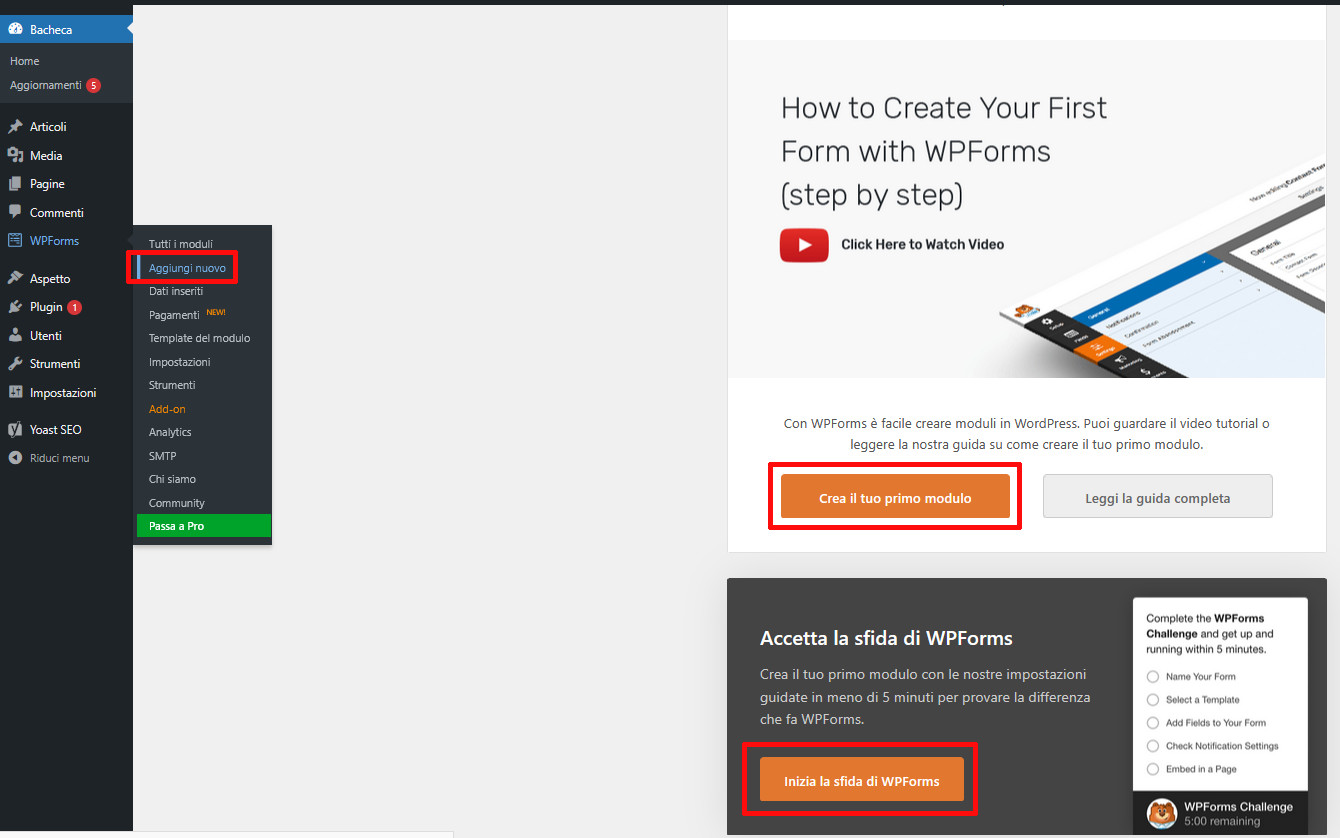 Form WordPress: Guida alla loro creazione Form WordPress: Guida alla loro creazione