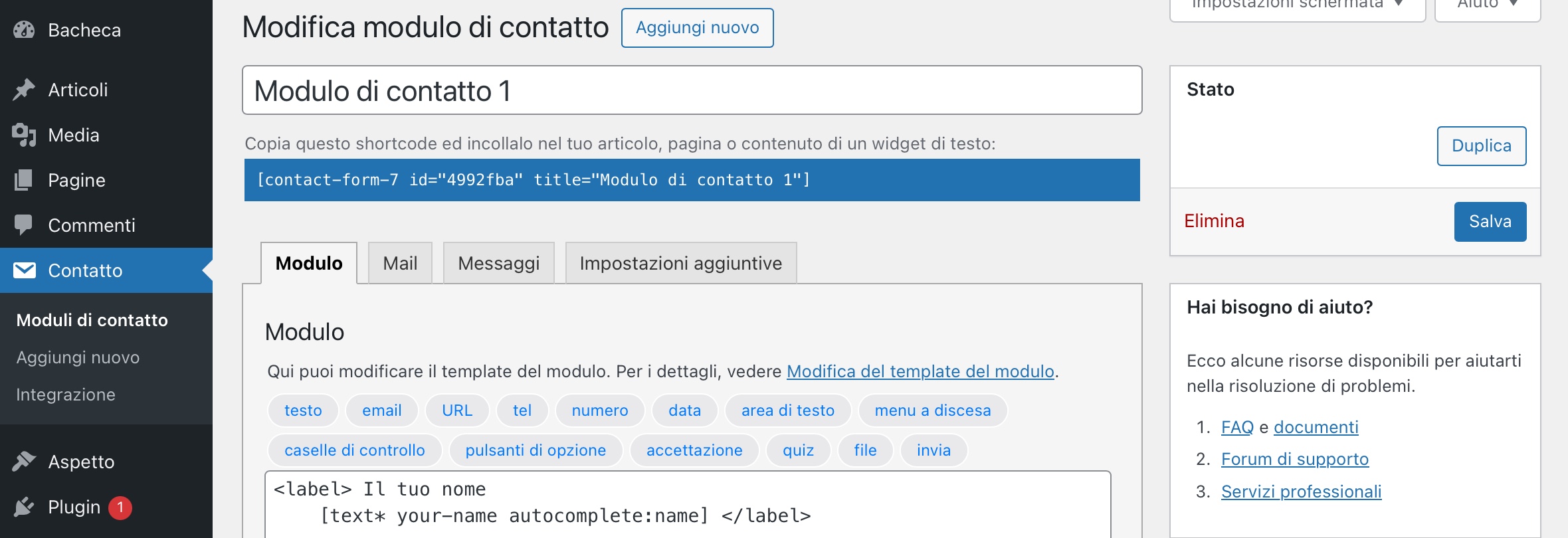 Form WordPress: Guida alla loro creazione Form WordPress: Guida alla loro creazione