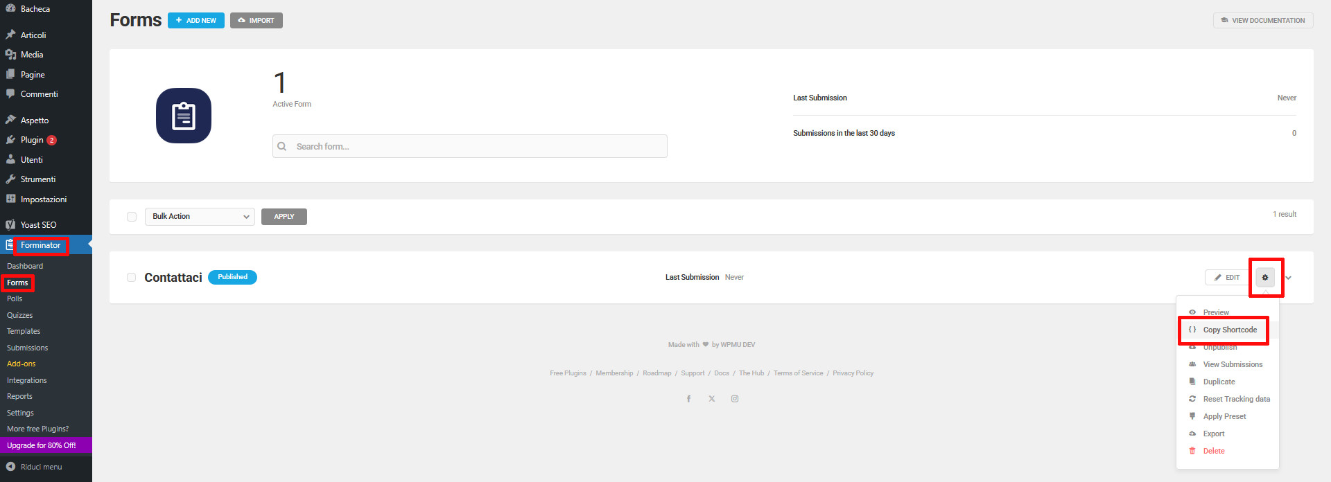 Form WordPress: Guida alla loro creazione Form WordPress: Guida alla loro creazione