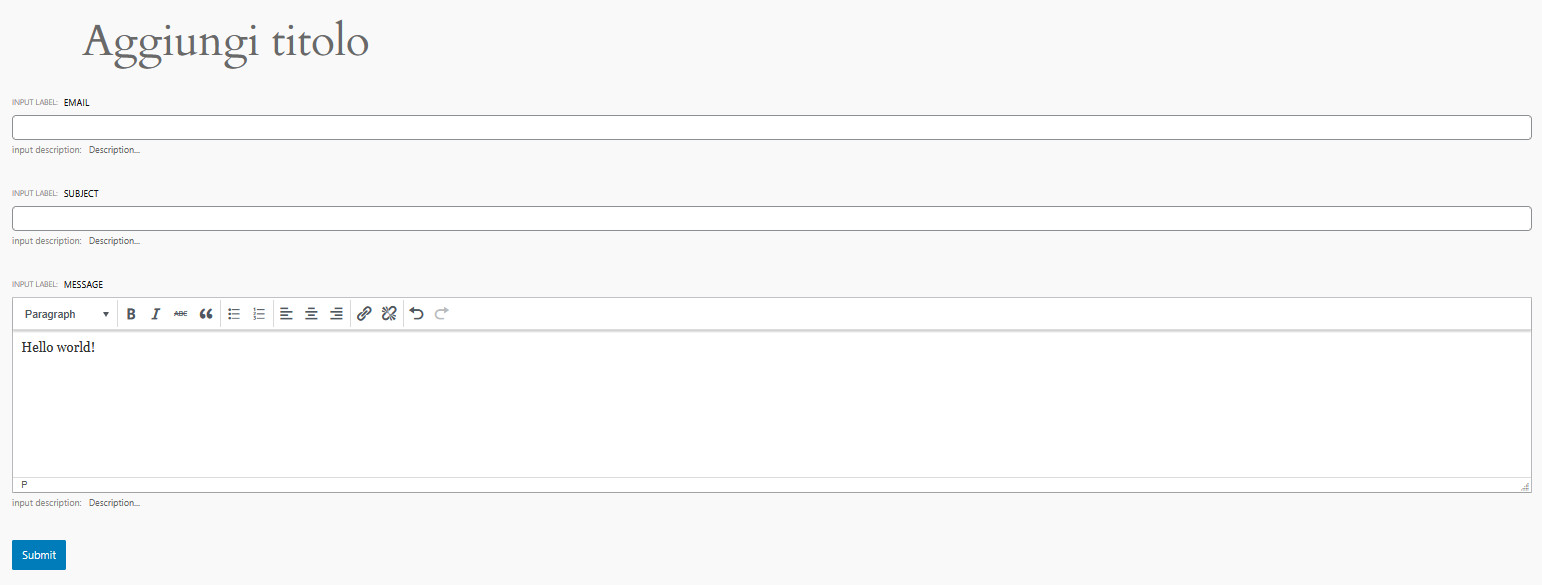 Form WordPress: Guida alla loro creazione Form WordPress: Guida alla loro creazione