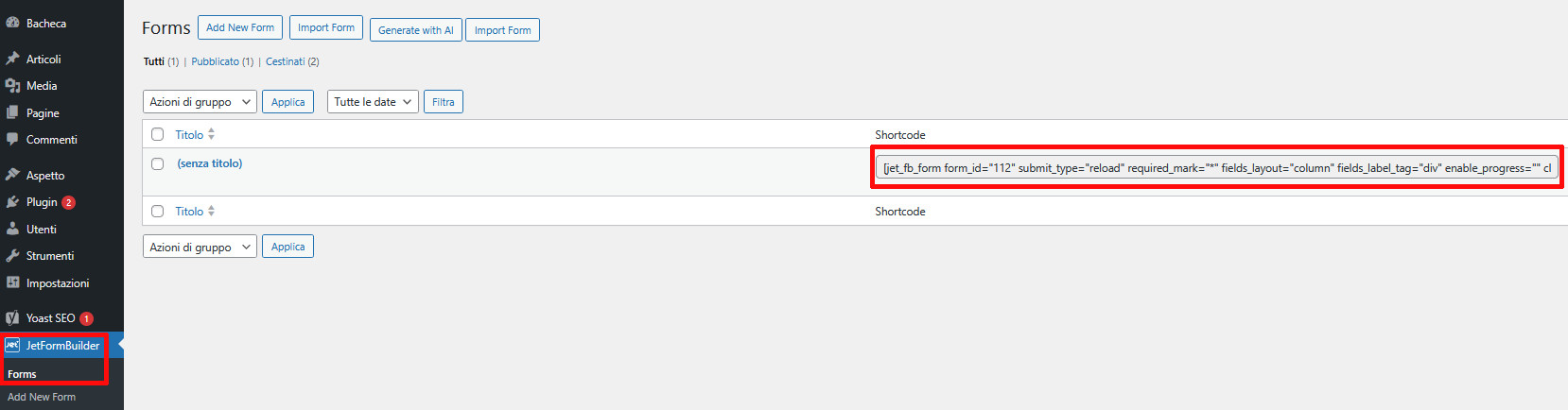 Form WordPress: Guida alla loro creazione Form WordPress: Guida alla loro creazione