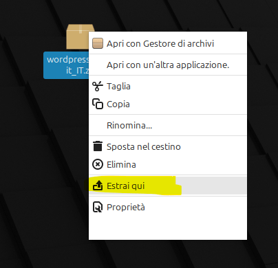 Installare manualmente WordPress Installare manualmente WordPress