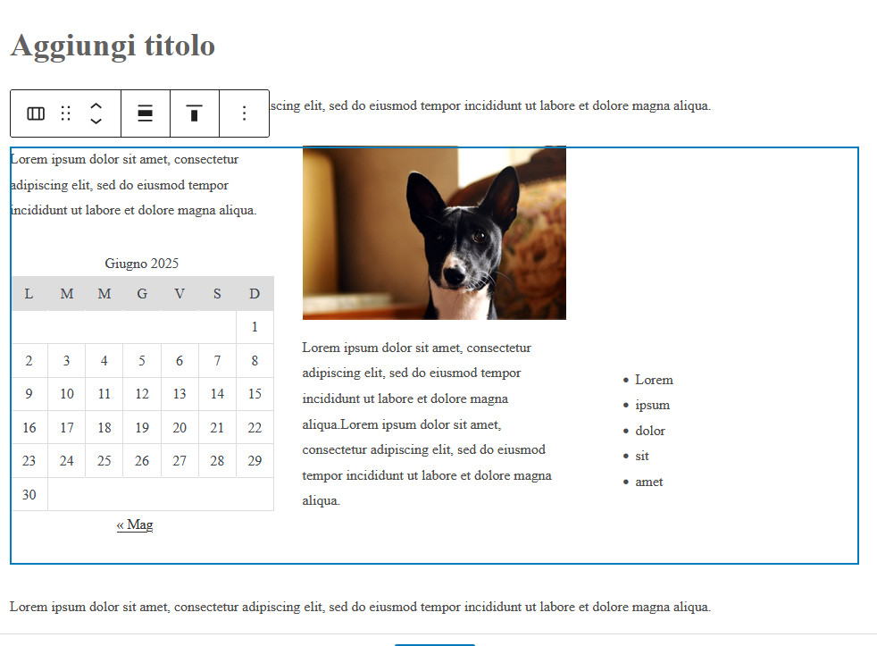 Come usare Gutenberg per creare layout avanzati Come usare Gutenberg per creare layout avanzati