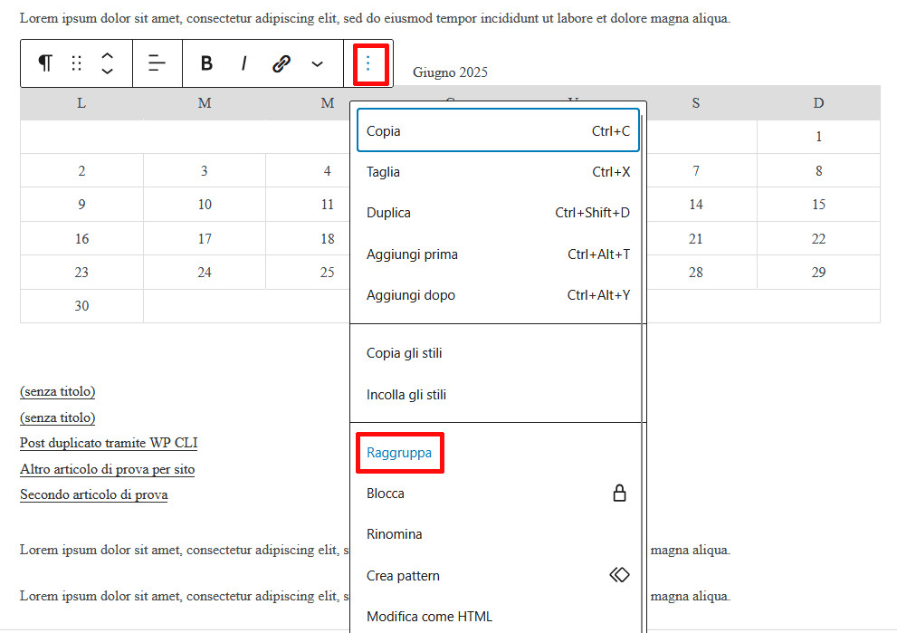 Come usare Gutenberg per creare layout avanzati Come usare Gutenberg per creare layout avanzati