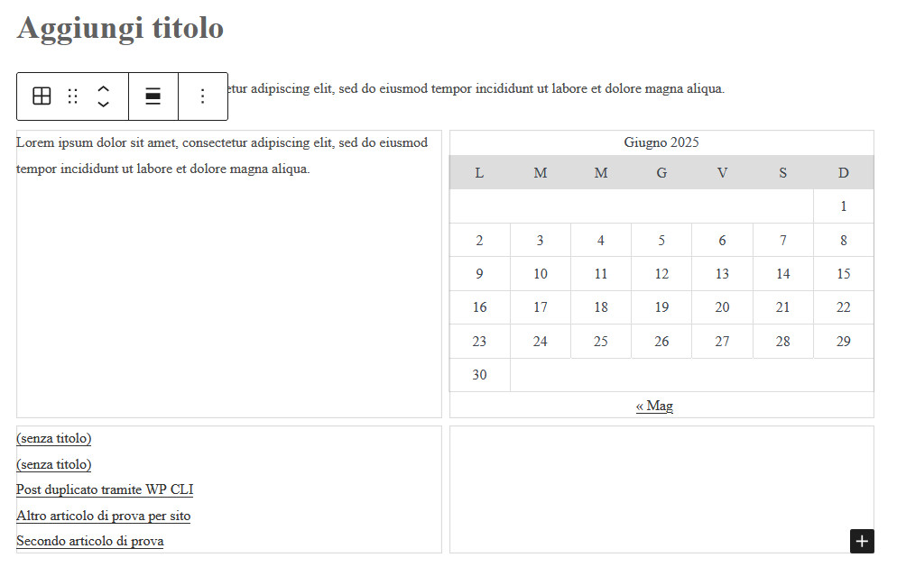 Come usare Gutenberg per creare layout avanzati Come usare Gutenberg per creare layout avanzati