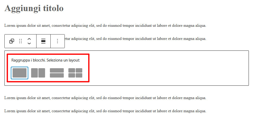 Come usare Gutenberg per creare layout avanzati Come usare Gutenberg per creare layout avanzati