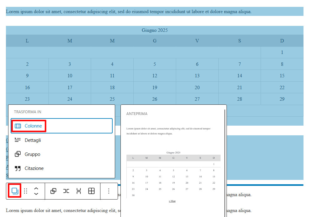 Come usare Gutenberg per creare layout avanzati Come usare Gutenberg per creare layout avanzati