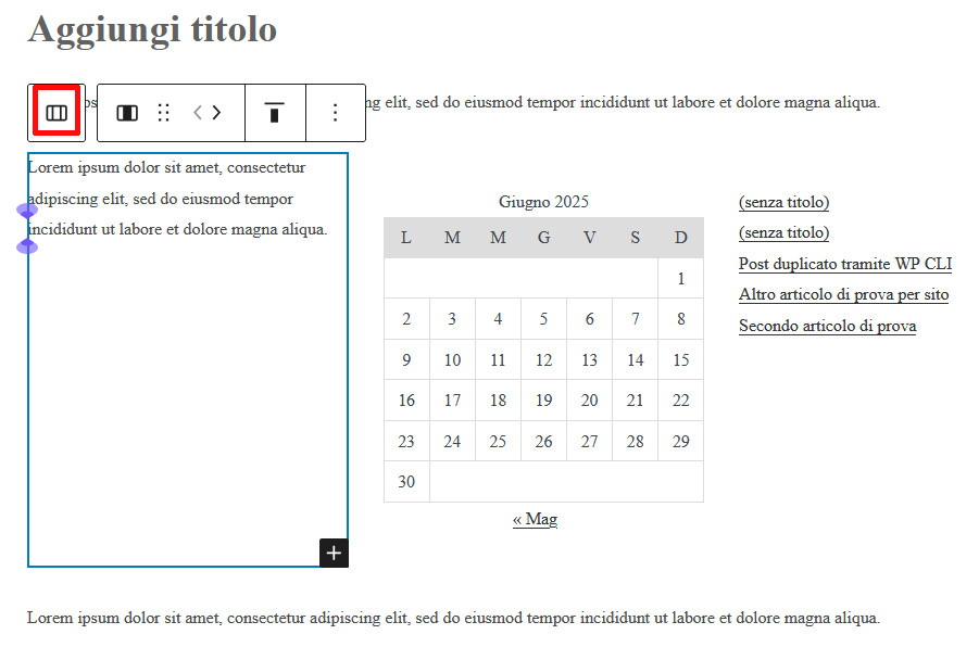 Come usare Gutenberg per creare layout avanzati Come usare Gutenberg per creare layout avanzati