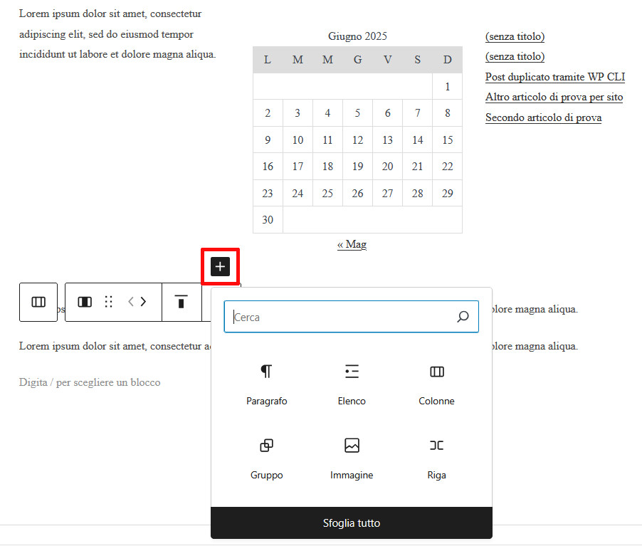 Come usare Gutenberg per creare layout avanzati Come usare Gutenberg per creare layout avanzati
