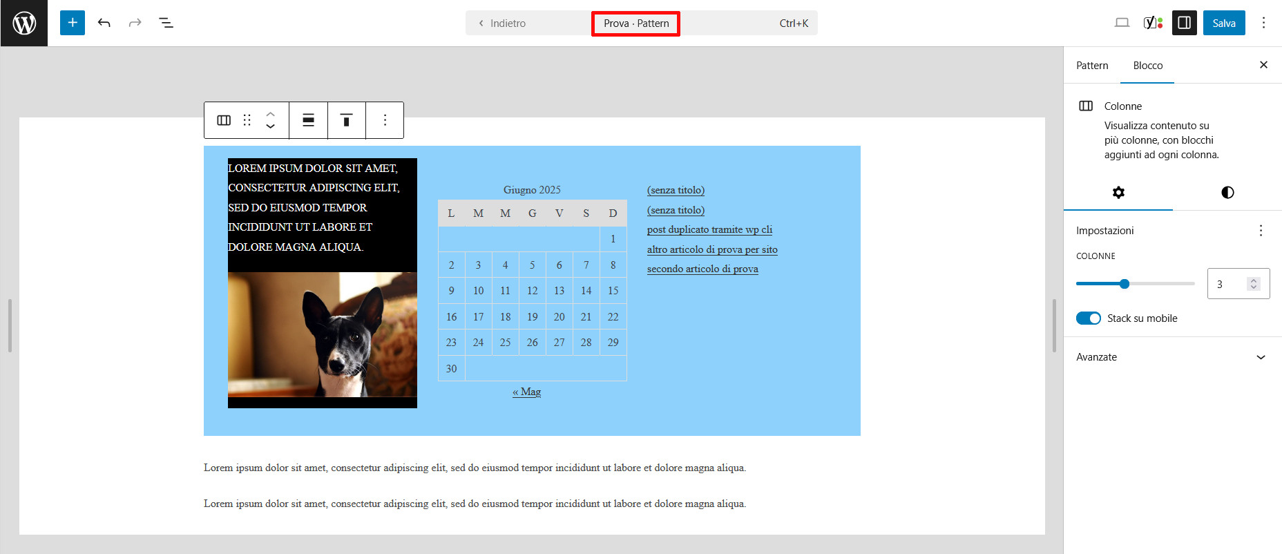 Come usare Gutenberg per creare layout avanzati Come usare Gutenberg per creare layout avanzati