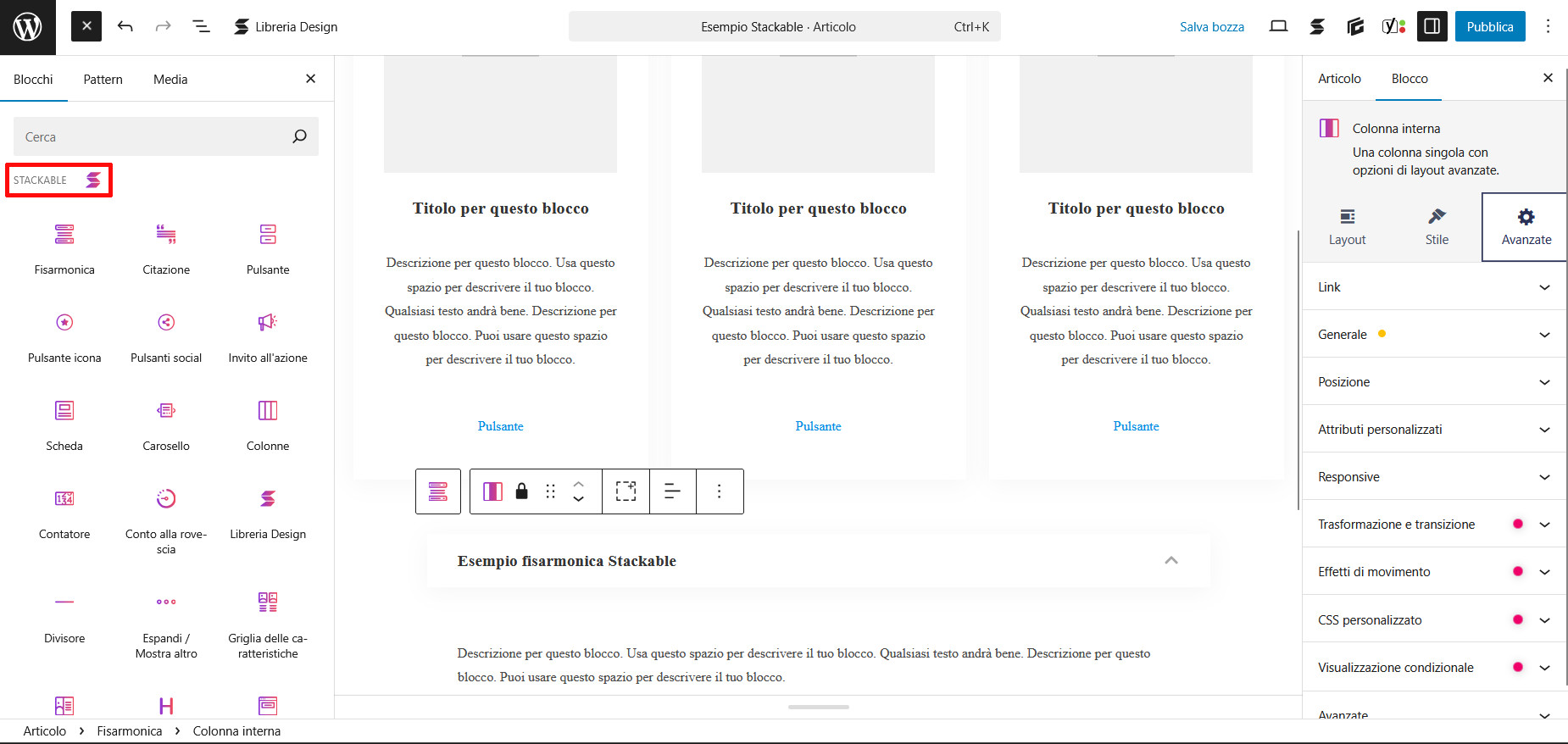 Come usare Gutenberg per creare layout avanzati Come usare Gutenberg per creare layout avanzati