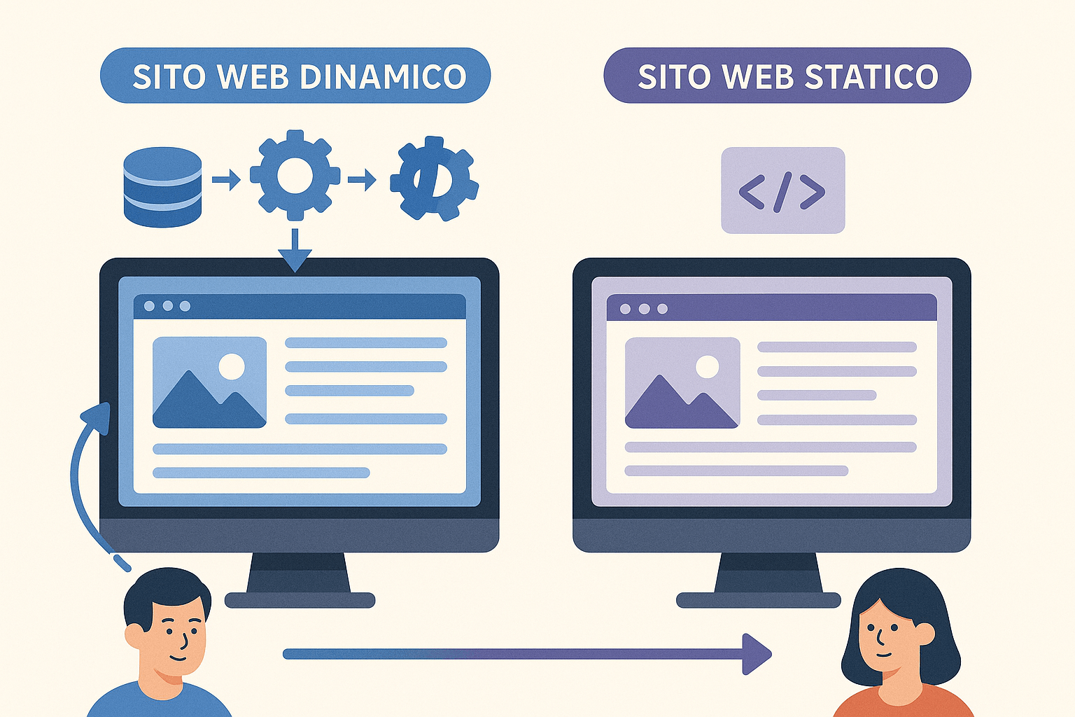 Sito web dinamico: cos’è e come funziona Sito web dinamico: cos’è e come funziona
