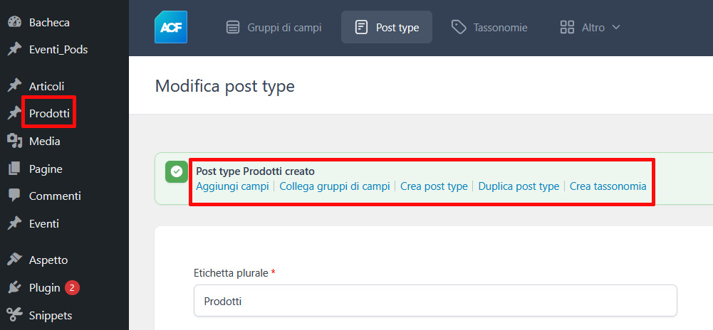 CPT: Custom Post Type, come crearlo e come usarlo CPT: Custom Post Type