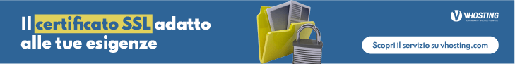 Banner VHosting Certificato SSL