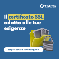 Banner VHosting Certificato SSL