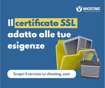 Banner VHosting Certificato SSL