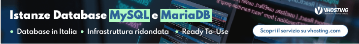 Banner VHosting Istanza MySQL/MariaDB