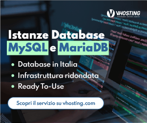 Banner VHosting Istanza MySQL/MariaDB