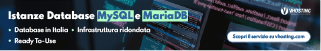 Banner VHosting Istanza MySQL/MariaDB