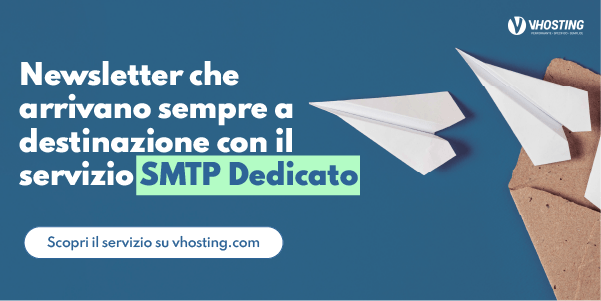 Banner VHosting SMTP Dedicato