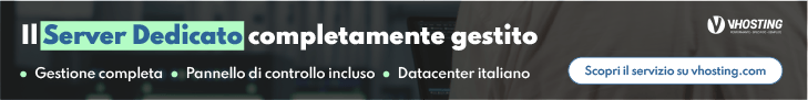 Banner VHosting Server Business Gestito
