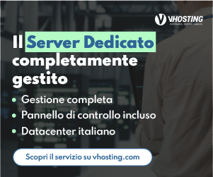 Banner VHosting Server Business Gestito