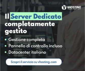 Banner VHosting Server Business Gestito