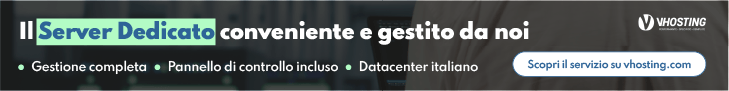 Banner VHosting Server Low Cost Gestito