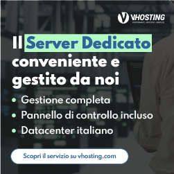 Banner VHosting Server Low Cost Gestito